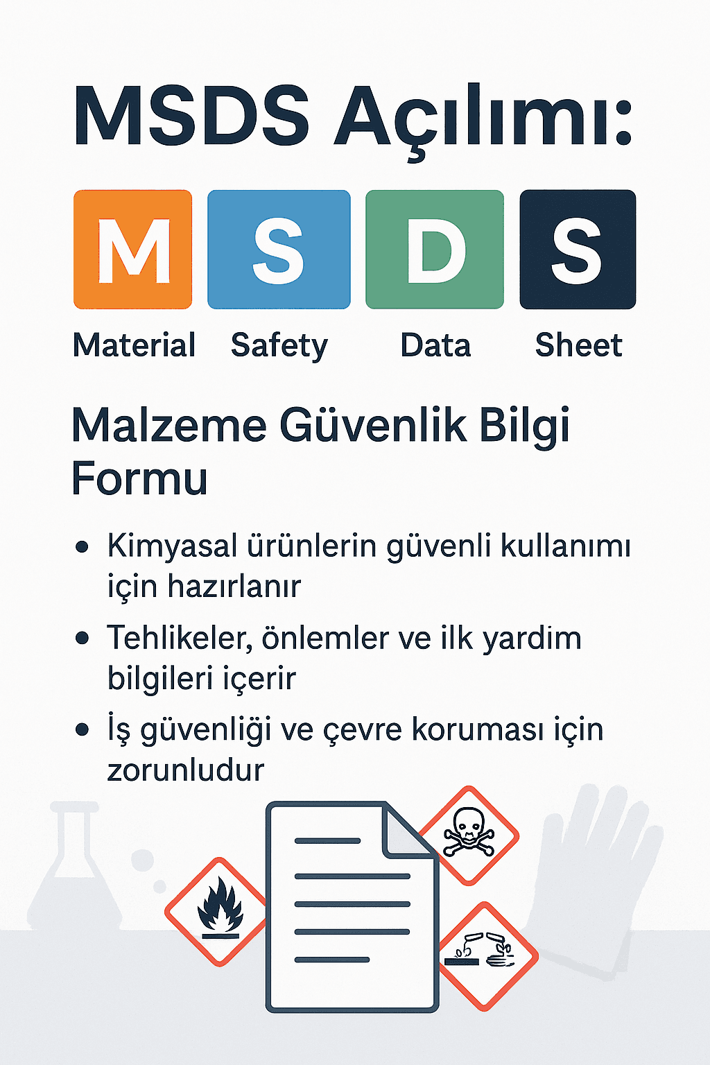 MSDS Açılımı Nedir? ChemRAS ile Güvenlik Bilgi Formu Rehberi