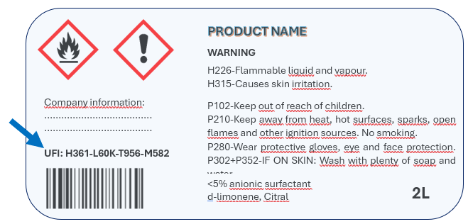 Ufer Code Detail UFI Code and PCN Submission Service for EU Compliance | ChemRAS